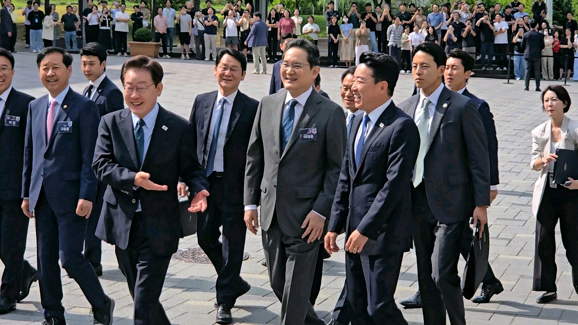 우리 회사에 대통령이 왔다